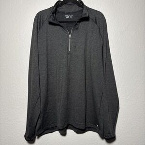 VRST Circuit Seamless 1/4 Zip Pullover Mens XXL Graphic Charcoal Athletic UPF